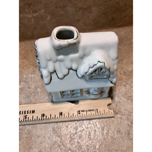 Church Collectible-Cottage Candle Holder w/ Box VINTAGE Tea Light, Christmas - Picture 8 of 10